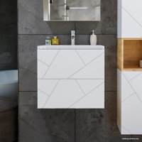  Бриклаер Тумба под умывальник Кристалл 60 (белый)