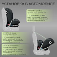 Детское автокресло Bubago Aspid BG 170-2 (серый)