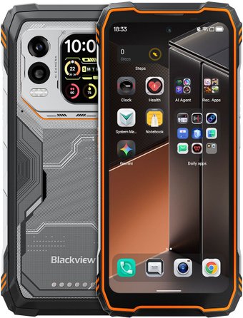 Телефон Blackview Xplore 1 Pro 16GB/512GB (черный/оранжевый)
