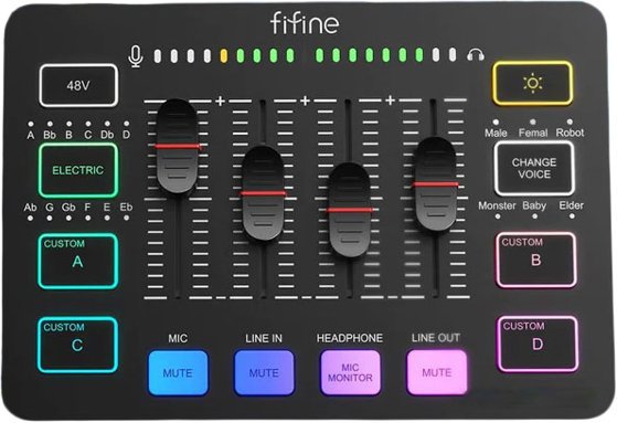 

Микшерный пульт FIFINE SC3 (черный)