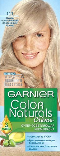 Крем-краска для волос Garnier Color Naturals 111 суперосветляющий платиновый блонд