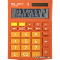 Бухгалтерский калькулятор BRAUBERG Ultra 12-RG 250495 (оранжевый)