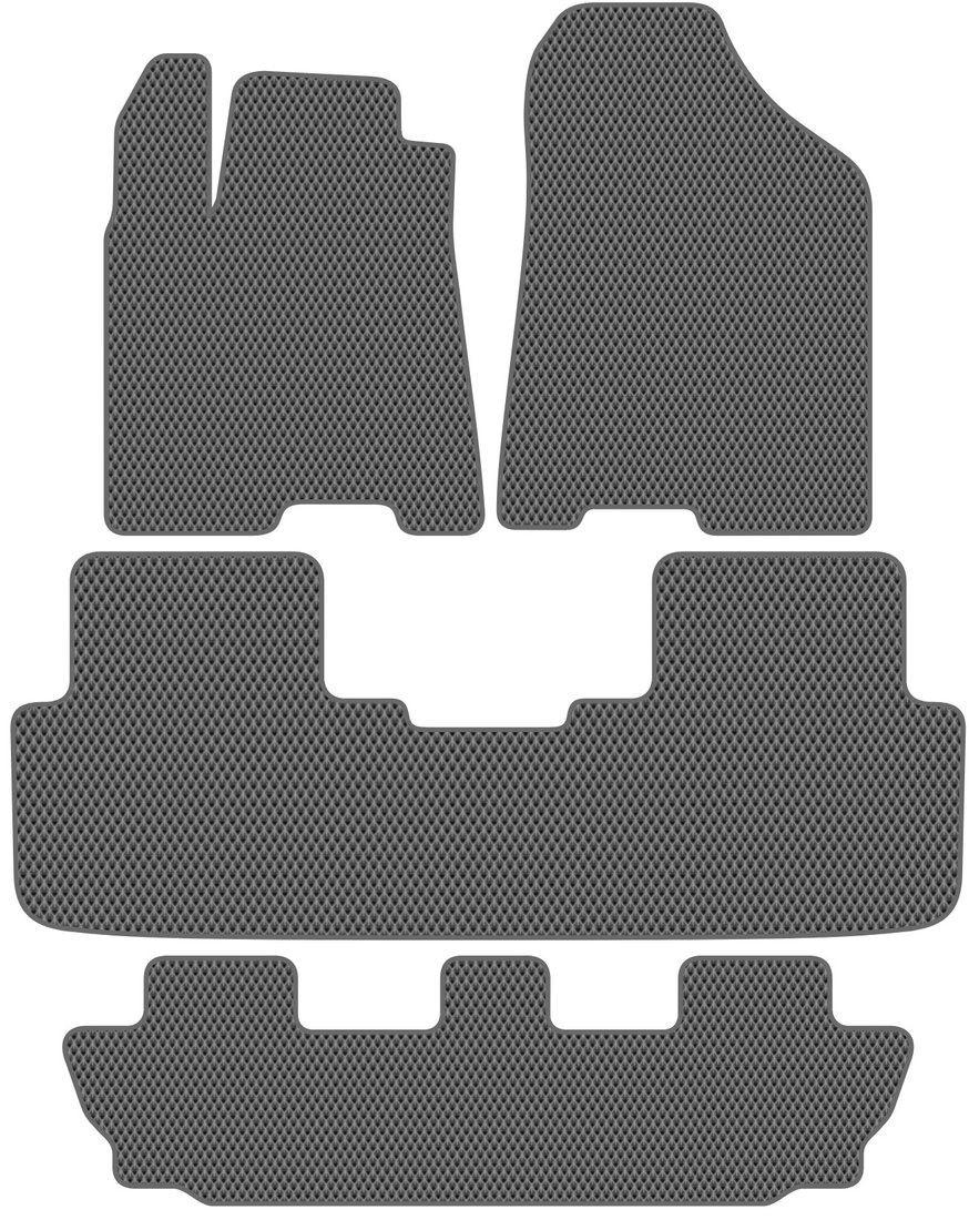 

Комплект ковриков для авто Alicosta Changan CS95 I (suv / SUV) +3 ряд 2018 - 2023 (серый, ромб)