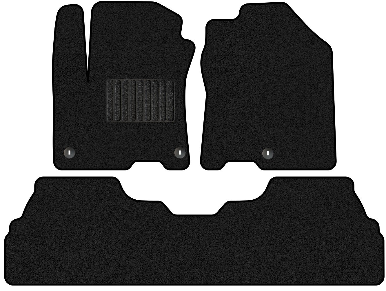 

Комплект ковриков для авто Alicosta Hyundai Kona Electric (suv / OS) 2018 - Н.В. задний цельный (ворс)