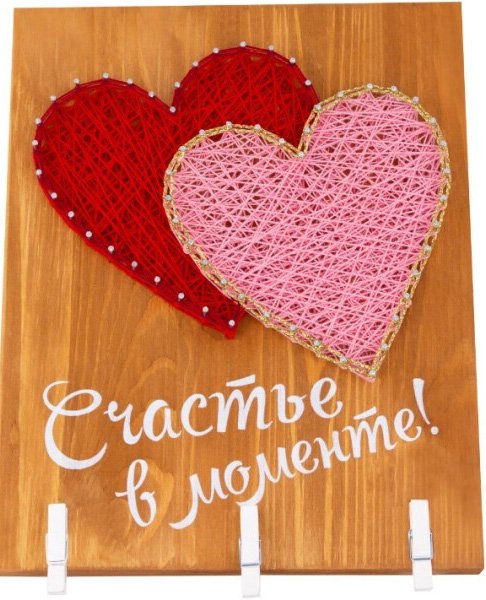 

Набор для создания поделок/игрушек Woody Цвик-арт. Два сердца 07661