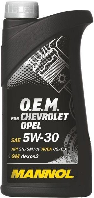 

Моторное масло Mannol O.E.M. for chevrolet opel 5W-30 1л