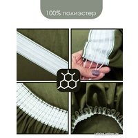 Комплект штор AMI Бархат 1.5x2.7 (2шт, оливковый)