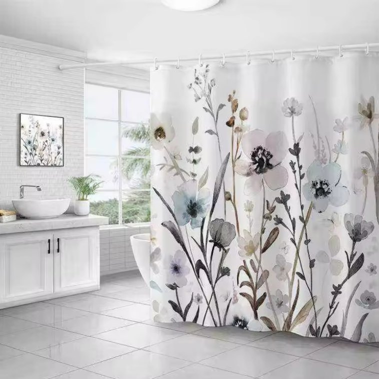 

Шторка-занавеска для ванны Illu 180x180 LH2431940 (осенний букет)