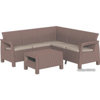 Набор садовой мебели Curver Corfu Relax set (капучино/песочный) [227845]