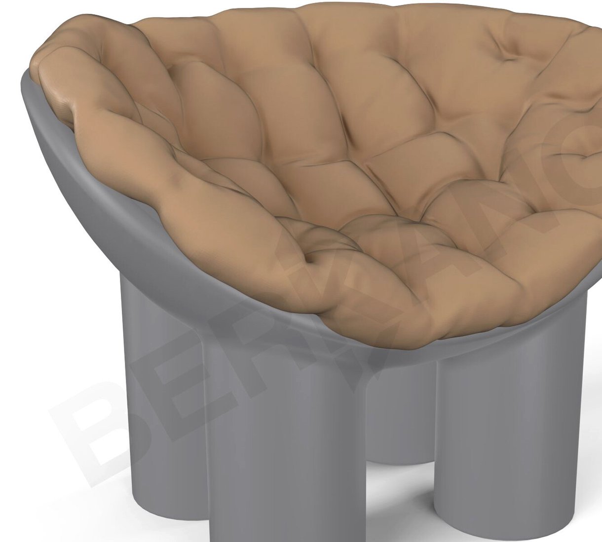 

Кресло Berkano Slon 230_036_14 (графитовый/кофейный)