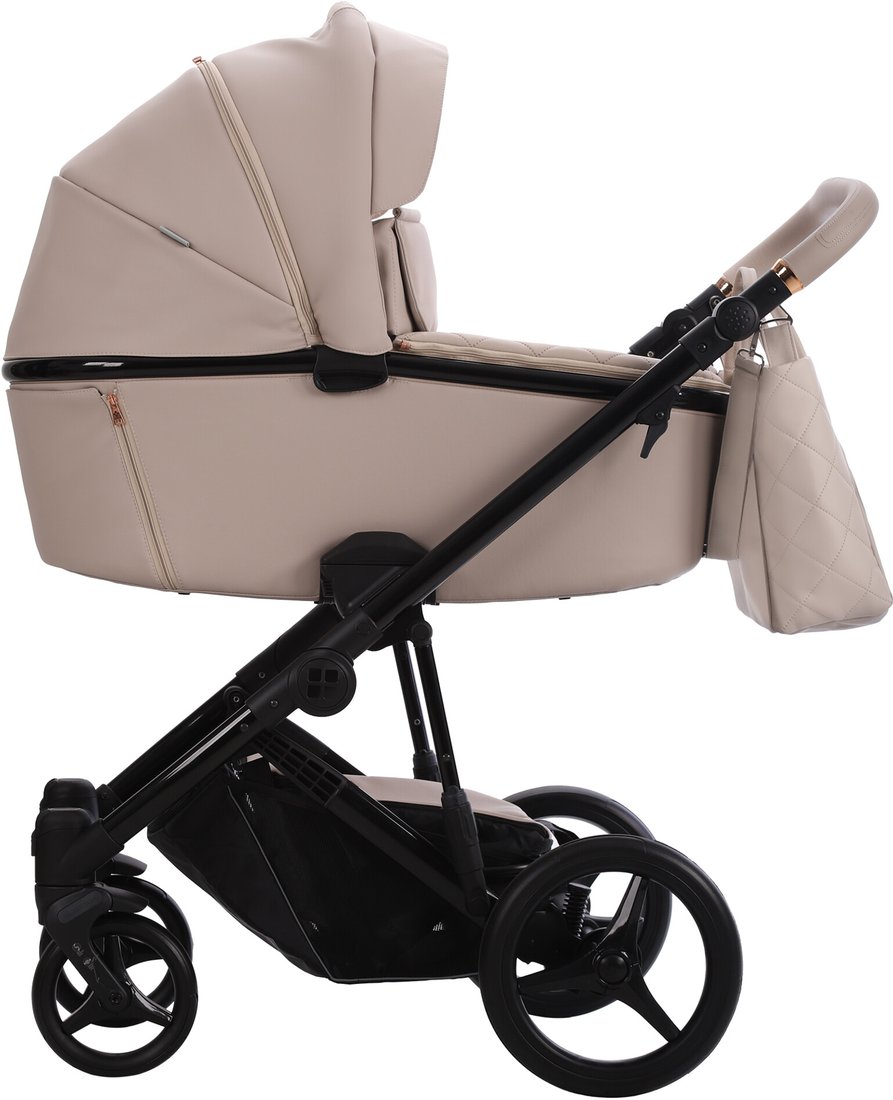 

Универсальная коляска BEBETTO Loren Premium Class Gloss (2 в 1, Gloss 05/светло-бежевая кожа)