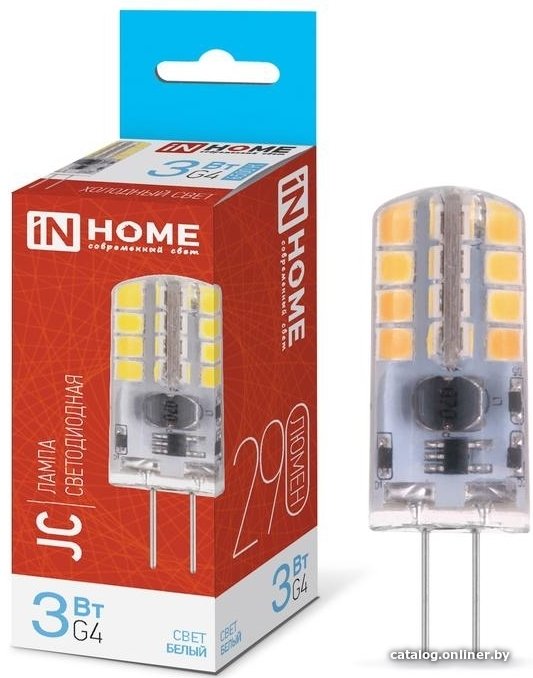 Светодиодная лампочка In Home LED-JC 3Вт 12В...