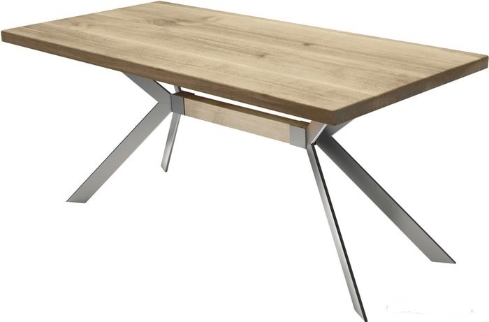 

Кухонный стол Buro7 Арно Классика 120x80x76 (дуб беленый-серебристый)