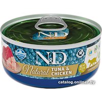 Консервированный корм для кошек Farmina N&D Natural Tuna & Chicken (с тунцом и курицей) 70 г