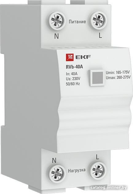Реле напряжения EKF Basic rvb-40a