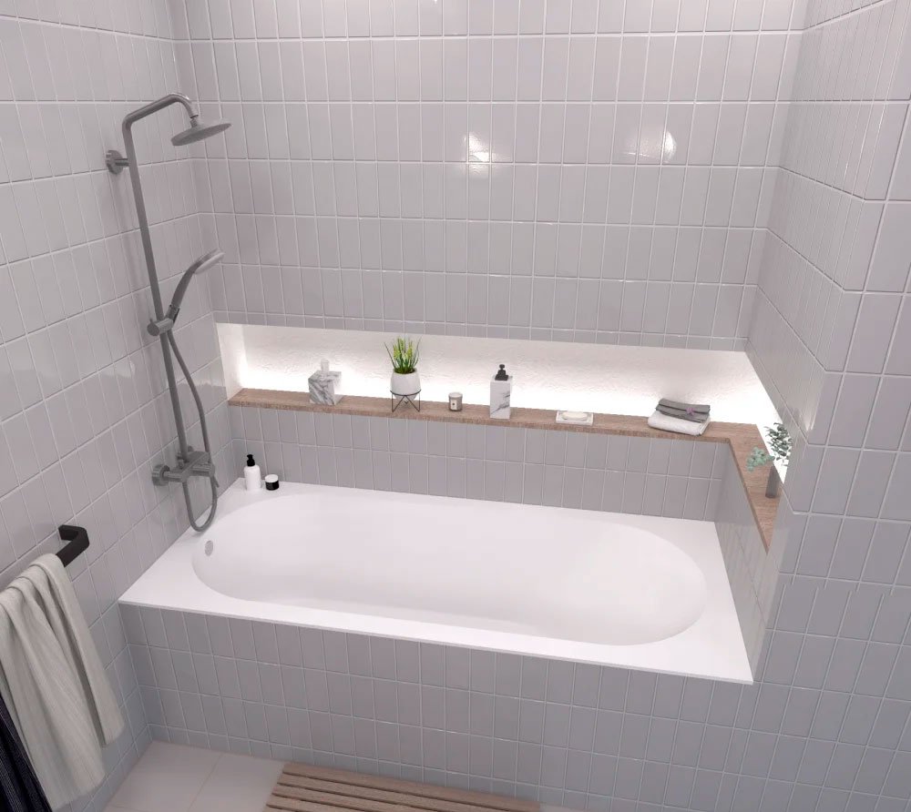 

Ванна Marmo Elite Асти 180 (белый)