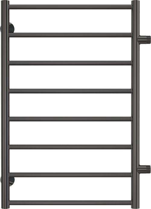 

Полотенцесушитель TERMINUS Аврора П8 500x800 (оружейная сталь, с боковым подключением 500)