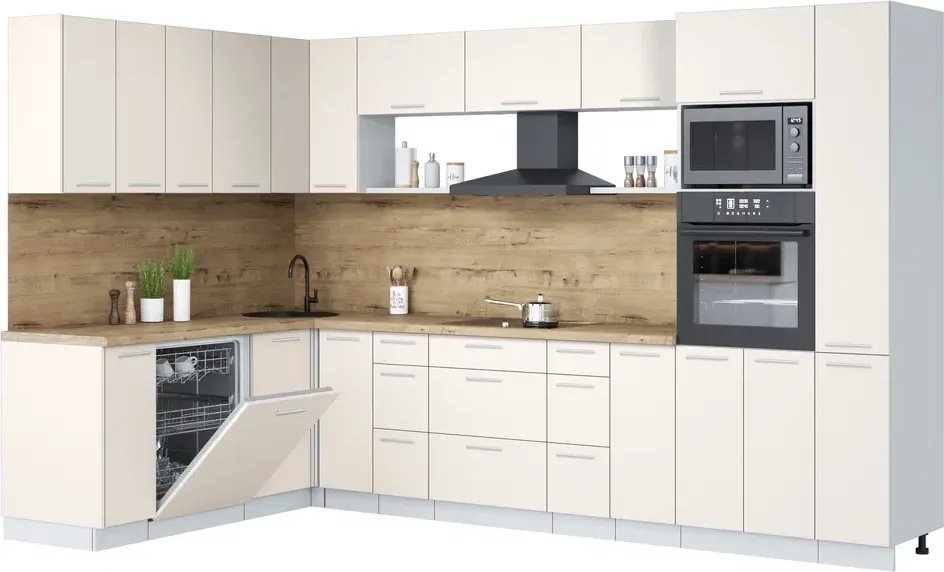 

Готовая кухня Интерлиния Мила Лайт 1.896х3.28 (персидский жемчуг/персидский жемчуг/дуб бунратти)