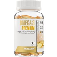 БАД Maxler Omega-3 Premium EPA/DHA 400/201 (30 капсул, цитрус)