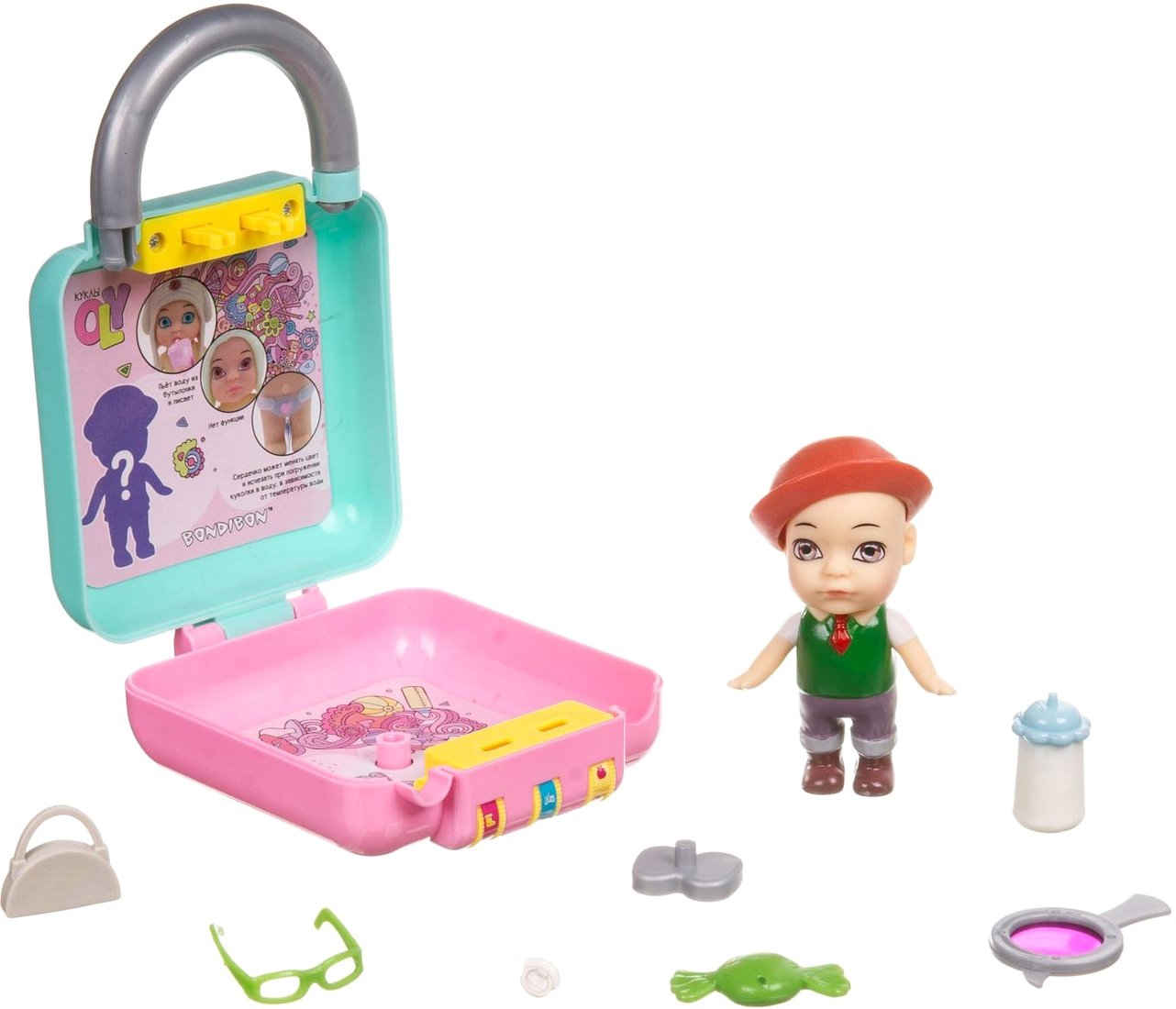 Кукла Bondibon OLY в чемоданчике с аксессуарами ВВ3859