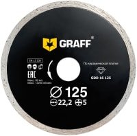Отрезной диск алмазный  GRAFF 16125