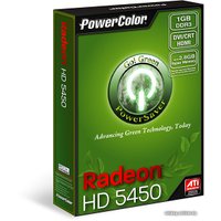 Видеокарта PowerColor Radeon Go! Green HD5450 1GB DDR3 [AX5450 1GBK3-SHEV4]