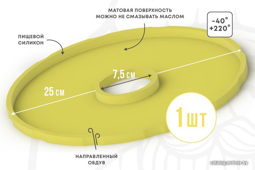 Поддон для пастилы Сам Себе Шеф силиконовый сплошной d25