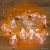 Светодиодная гирлянда роса Neon-Night Ретро-лампы 303-076 (теплый белый)