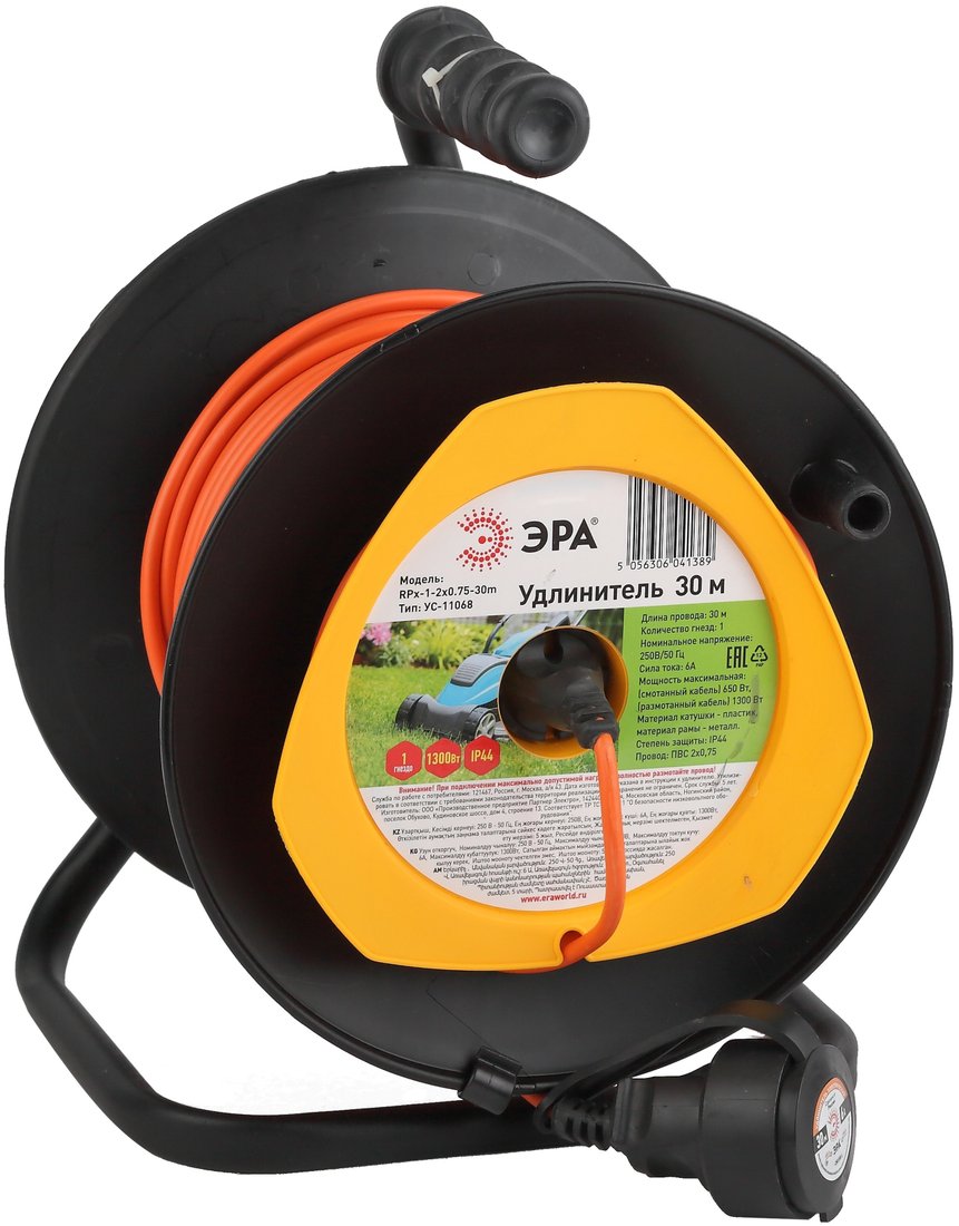 

Удлинитель на катушке ЭРА RPx-1-2x0.75-30m Б0043043