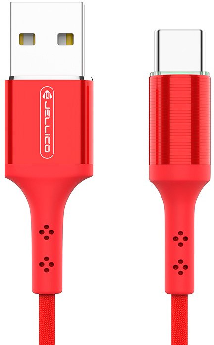 

Кабель Jellico KDS-70 USB Type-A - USB Type-C (1.2 м, красный)