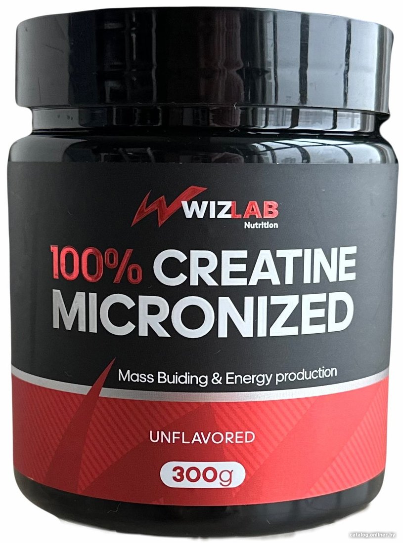 Моногидрат креатина WizLab Nutrition Creatine Micronized (без вкуса, 300г)