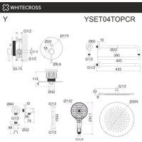 Душевая система  Whitecross Y YSET04TOPCR (хром)