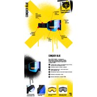 Горнолыжная маска (очки) Terror Snow Defender (голубой)