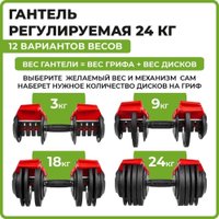 Гантель Bradex SF 1043 24 кг