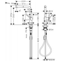 Смеситель Hansgrohe Talis M54 72808670