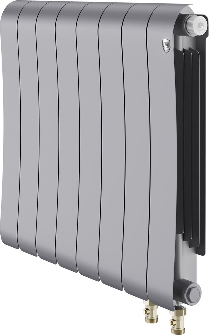 

Биметаллический радиатор Royal Thermo Infinity 500 Silver Satin VR80 - 8 секций