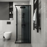 Душевой уголок Niagara Eco NG-1009-14QT 90x90x190 (черный/стекло тонированное)