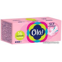 Тампоны без аппликатора Ola! Super шелковистая поверхность (16 шт)