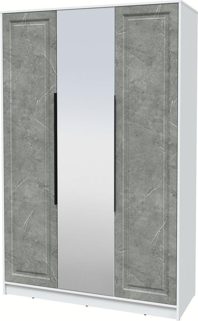 

Шкаф распашной Интерлиния Концепт КТ-Ш3з Деко (белый платинум/керамика)