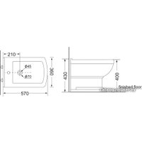 Биде Porta Classic B300