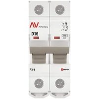 Выключатель автоматический EKF Averes AV-6 2P 16A (D) 6kA