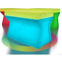 Скамейка Berkano X-seat Line 230_018_03_101 (белый/зеленый, RGB ACC подсветка от батареек)