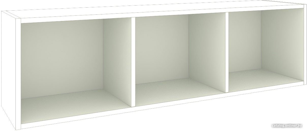 Полка Кортекс-мебель Бинго 120x35 (белый)