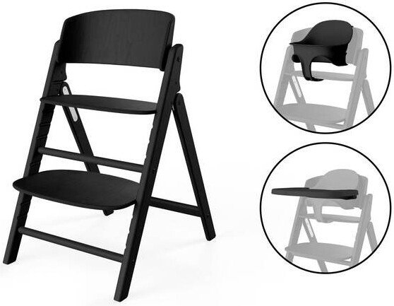 Высокий стульчик Cybex Click & Fold 3-in-1 (stunning black)