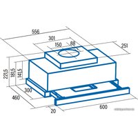 Кухонная вытяжка CATA TFH 6630 WH 02010301