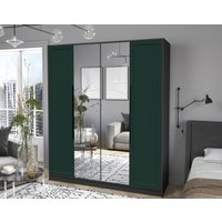 Шкаф распашной Интерлиния Концепт Тренд КТ-Ш4(з) (антрацит/изумруд)