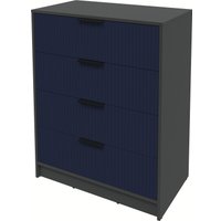 Комод Интерлиния Концепт Лайн КТ-К80 (антрацит/индиго)