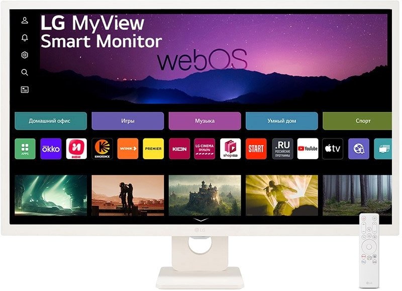 

Smart монитор LG MyView Smart Monitor 32SR50F-W