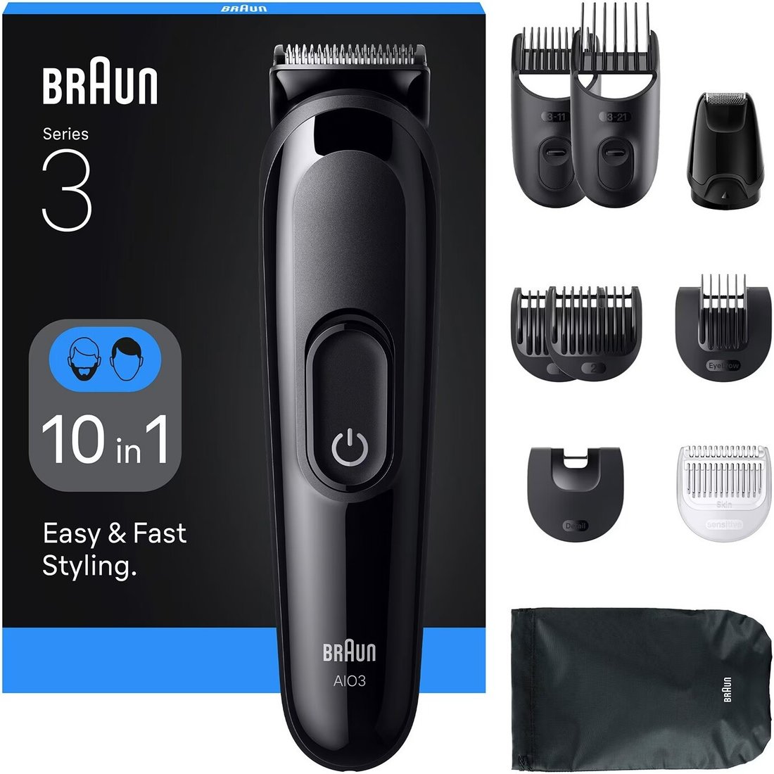 Триммер для бороды и усов Braun AIO3560