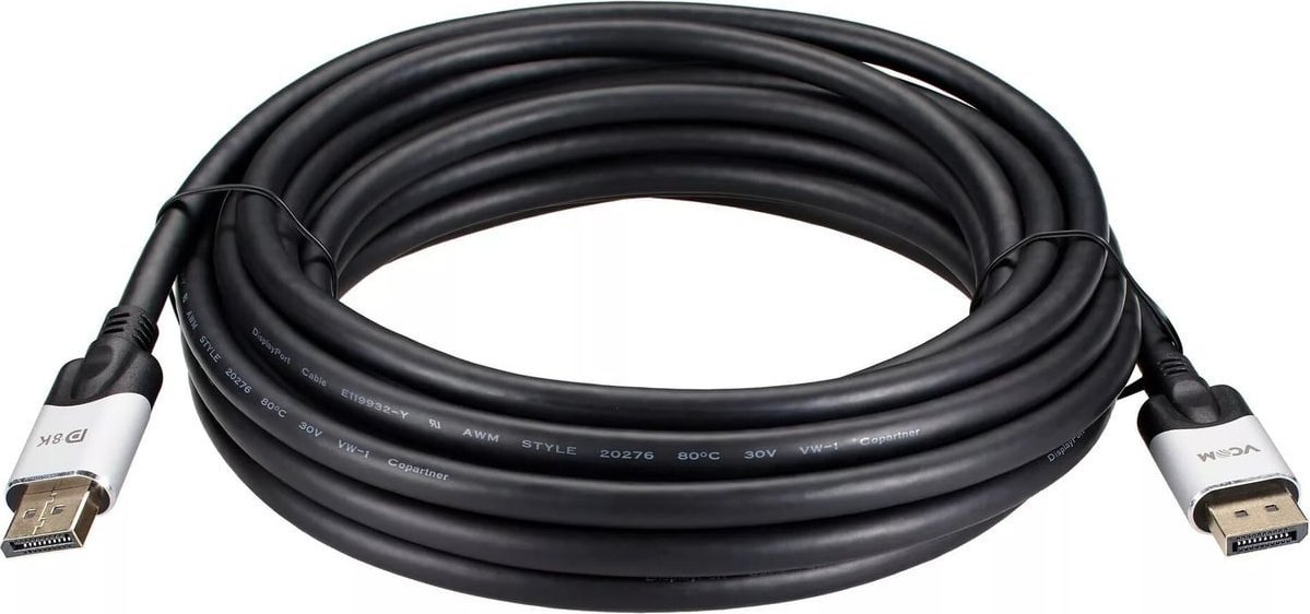 

Кабель VCOM CG635-7.5M DisplayPort - DisplayPort (7.5 м, черный/серый)